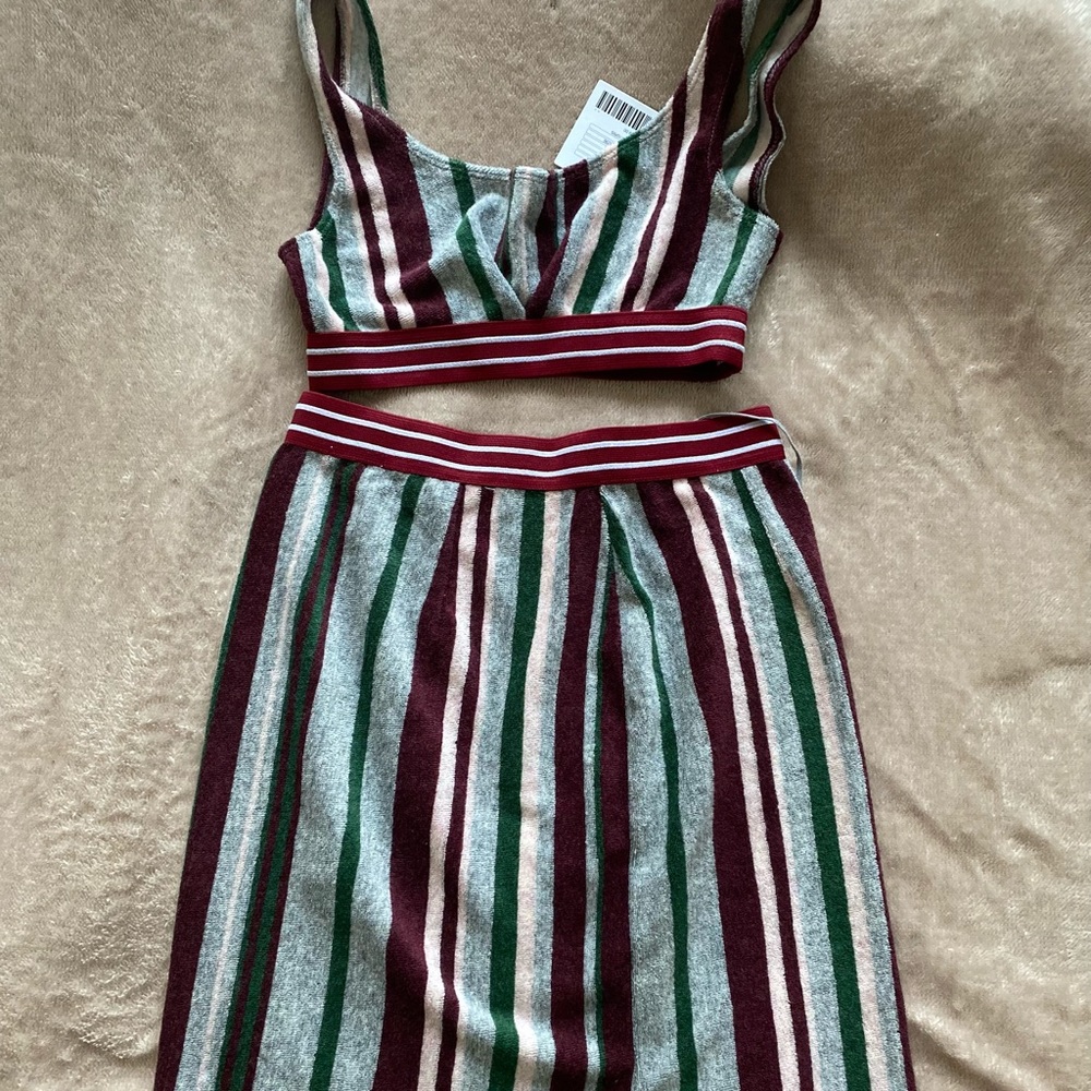 Stripe two piece set
